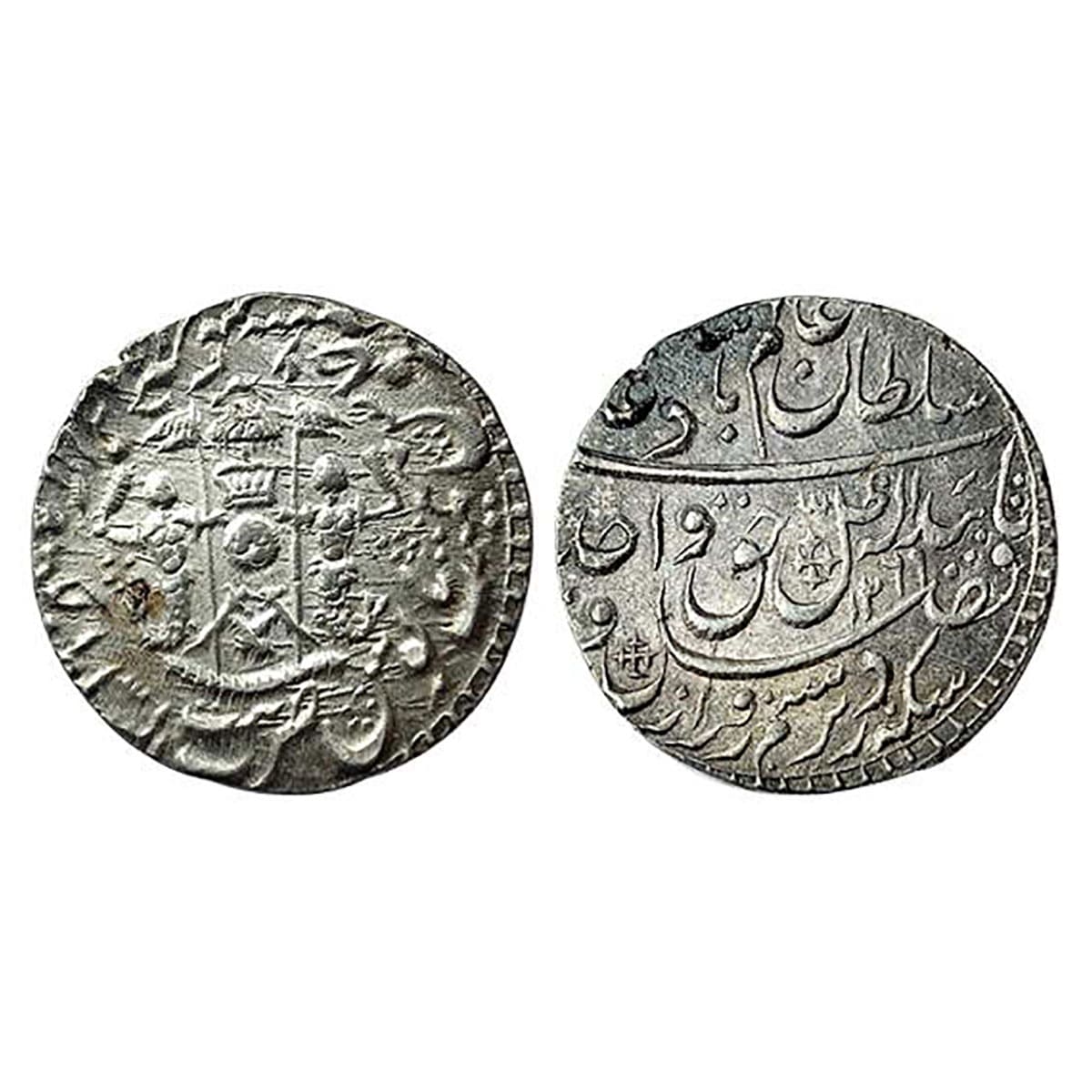 Awadh, Wajid Ali Shah (AD 1847-1856), Rupee, Silver, AH 1269, RY 6, Lucknow Mint. Rare in 