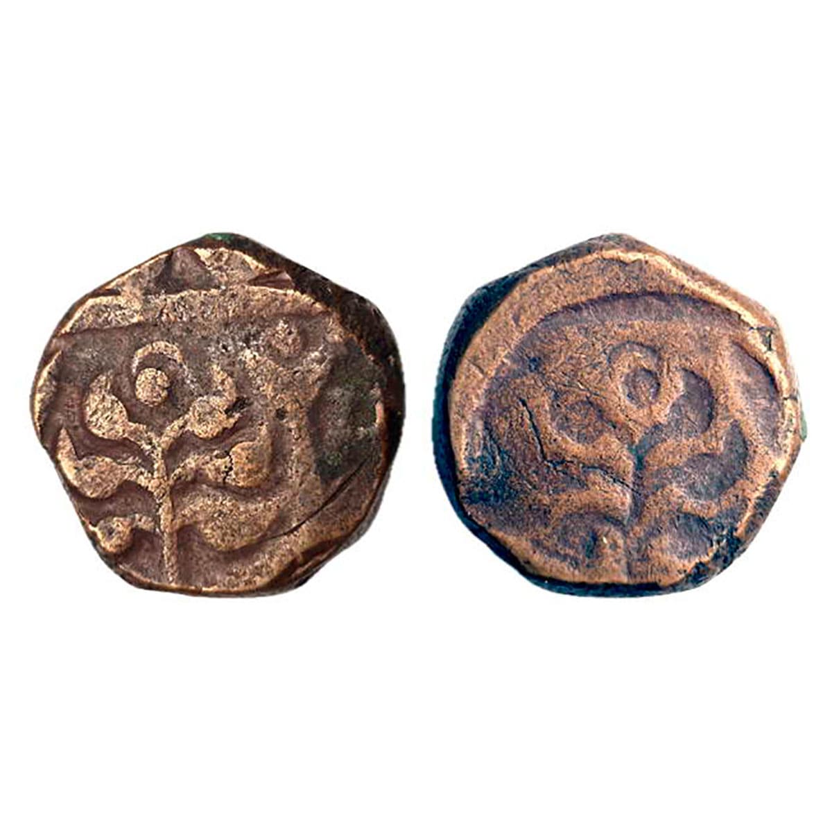 Jaipur, Error Lakhi Paisa, Copper, 17.63 g, in the name of Shah Alam II type, a Jhar or a 