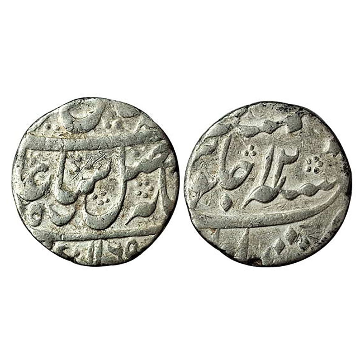 Murshidabad Mint, Error Rupee, Silver, in the name of Shah Alam II, AH 1165, RY 12, Star-t