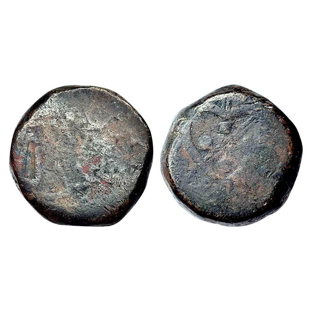 4 Pice, Copper, 42.07 g, obv. EIC bale mark, with year 1803, rev. scales with Adal in Pers