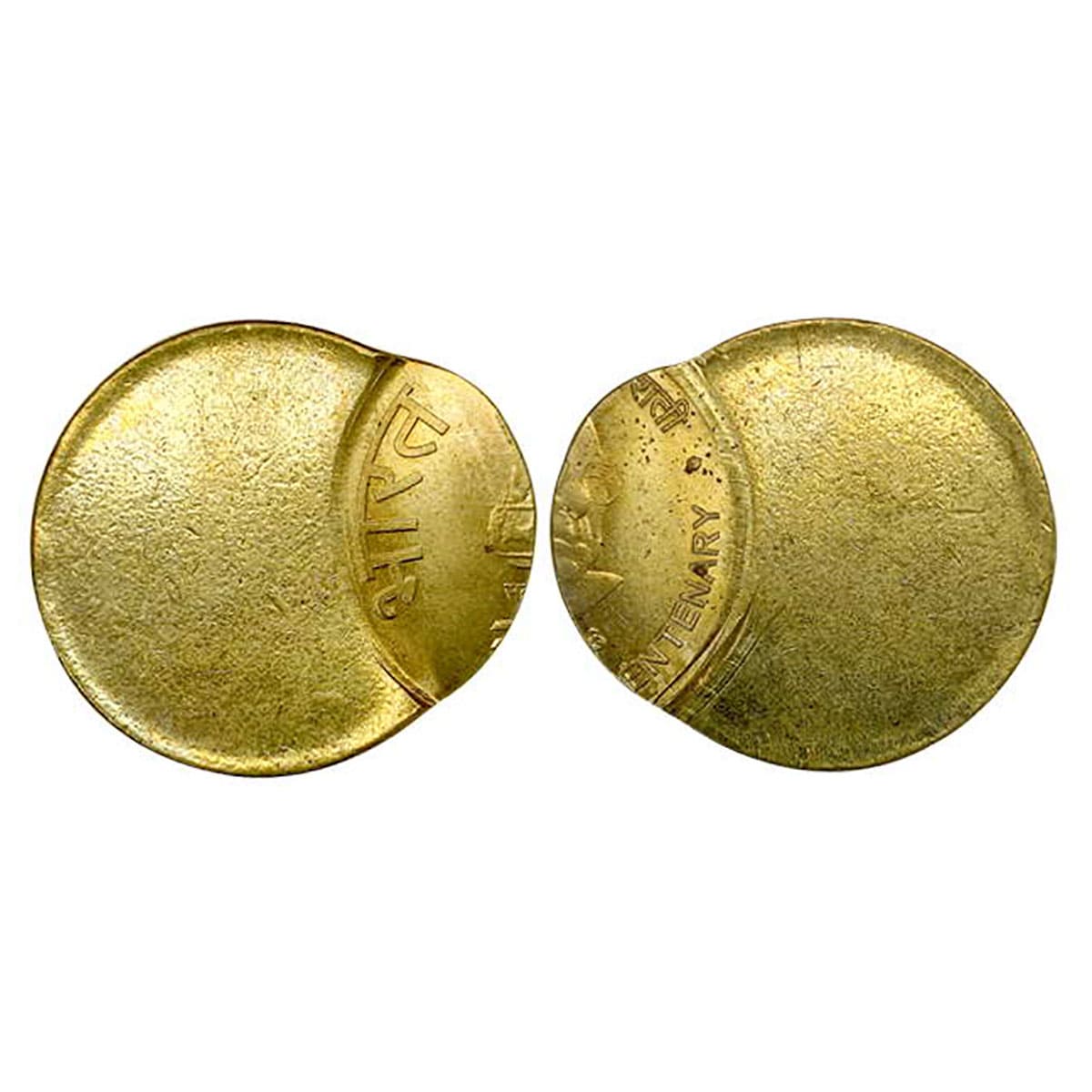 5 Rupees Error, Nickel-Brass, 6.00 g, Biju Patnaik Birth Centenary Commemorative Issue, 20