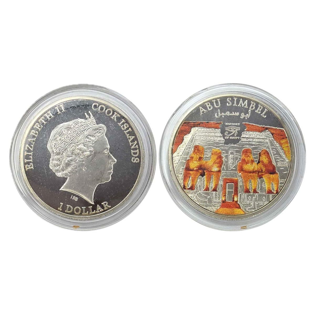 Cupro - Nickel, Cook Islands, Elizabeth II, 1 Dollar UNC, Copper-Nickel, coloured commemor