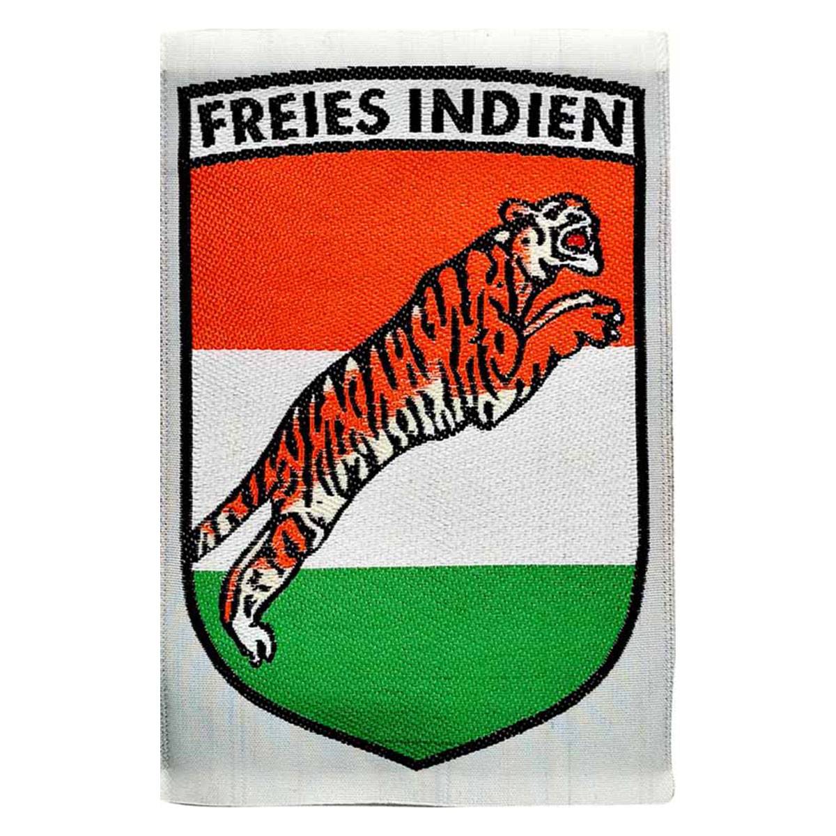 Azad Hind cloth badge, comprising of the logo. Very Rare. Free India Legion or 950th (Indi